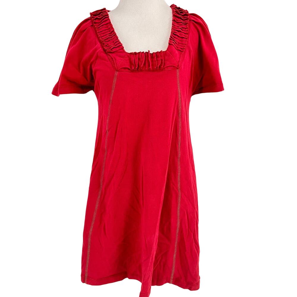 Ethos Paris Organic Cotton Red Dress Size Small